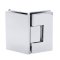 FHC Venice Square 5 Degree Positive Close Glass To Glass 135 Degree Hinge for Shower Doors, Polished Chrome (US26) Finished