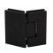 FHC Venice Series 135 Degree Glass To Glass Hinge for Shower Doors - 3/8"-1/2" Tempered Glass, Matte Black (BLK) Finished