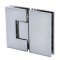 FHC Venice Series 180 Degree Adjustable Glass-To-Glass Hinge for Shower Doors - 3/8" To 1/2" Glass, Polished Chrome (US26) Finished