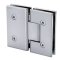 FHC Venice Series 180 Degree Adjustable Glass-To-Glass Hinge for Shower Doors - 3/8" To 1/2" Glass- Rear, Polished Chrome (US26) Finished