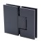 FHC Venice Square 5 Degree Positive Close Glass To Glass 180 Degree Hinge for Shower Doors, Matte Black (BLK) Finished