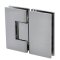 FHC Venice Series 180 Degree Glass To Glass Hinge for Shower Doors - 3/8" to 1/2" Tempered Glass, Polished Nickel (US14) Finished