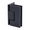 FHC Venice Adjustable Square Wall Mount Hinge for Shower Doors, Matte Black (BLK) Finished
