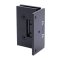 FHC Venice Adjustable Square Wall Mount Hinge for Shower Doors- Rear, Matte Black (BLK) Finished