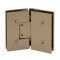 FHC Venice Square 5 Degree Positive Close Glass To Glass 135 Degree Hinge for Shower Doors- Rear, Satin Bronze (US10) Finished