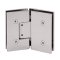 FHC Venice Square 5 Degree Positive Close Glass To Glass 135 Degree Hinge for Shower Doors- Rear, Satin Nickel (US15) Finished