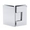 FHC Venice Square 5 Degree Positive Close Glass To Glass 135 Degree Hinge for Shower Doors, Polished Chrome (US26) Finished