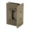 FHC Venice Adjustable Square Wall Hinge for Shower Doors - Full Back Plate- Rear, Satin Bronze (US10) Finished