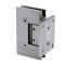 FHC Venice Adjustable Square Wall Mount Hinge for Shower Doors- Rear, Satin Nickel (US15) Finished