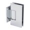 FHC Venice Adjustable Square Wall Mount Hinge for Shower Doors, Polished Chrome (US26) Finished
