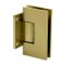 FHC Venice Adjustable Square Wall Mount Hinge for Shower Doors, Satin Brass (US4) Finished