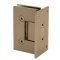 FHC Venice Series Wall Mount Hinge for Shower Doors - Short Back Plate- Rear, Satin Bronze (US10) Finished