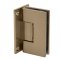 FHC Venice Series Wall Mount Hinge for Shower Doors - Short Back Plate, Satin Bronze (US10) Finished