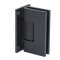 FHC Venice Square 5 Degree Positive Close Wall Mount Hinge for Shower Doors - Full Back Plate, Oil Rubbed Bronze (US10B) Finished