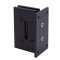 FHC Venice Square 5 Degree Positive Close Wall Mount Hinge for Shower Doors - Full Back Plate- Rear, Matte Black (BLK) Finished