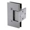 FHC Venice Pony Wall Mount Hinge for Shower Doors - 3/8" Or 1/2" Glass- Rear, Satin Nickel (US15) Finished