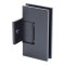 FHC Venice Pony Wall Mount Hinge for Shower Doors - 3/8" Or 1/2" Glass, Matte Black (BLK) Finished