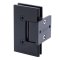 FHC Venice Pony Wall Mount Hinge for Shower Doors - 3/8" Or 1/2" Glass- Rear, Matte Black (BLK) Finished