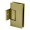FHC Venice Pony Wall Mount Hinge for Shower Doors - 3/8" Or 1/2" Glass, Satin Brass (US4) Finished