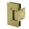 FHC Venice Pony Wall Mount Hinge for Shower Doors - 3/8" Or 1/2" Glass- Rear, Satin Brass (US4) Finished
