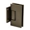 FHC Venice Series Wall Mount Hinge for Shower Doors - Short Back Plate, Satin Bronze (US10) Finished