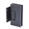 FHC Venice Series Wall Mount Hinge for Shower Doors - Short Back Plate, Matte Black (BLK) Finished