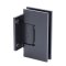 FHC Venice Square 5 Degree Positive Wall Mount Hinge for Shower Doors, Matte Black (BLK) Finished