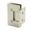 FHC Venice Series Wall Mount Hinge for Shower Doors - Short Back Plate- Rear, Polished Nickel (US14) Finished