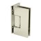 FHC Venice Series Wall Mount Hinge for Shower Doors - Offset Back Plate, Polished Nickel (US14) Finished