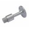 Rockwood 474 Cast Brass Wall Mounted Door Stop, Satin Chrome Finish - QuickShip