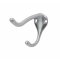 Rockwood #802 Medium Sized Double Coat Hook with 3" Projection, Satin Chrome Finish - QuickShip