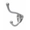 Rockwood #806 Medium Sized Double Coat Hook with 3-1/8" Projection, Satin Chrome Finish - QuickShip