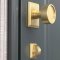 Emtek #8382 Wilshire, Double Rosettes, Thumbturn Privacy Bolt, Application