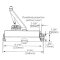 Accentra YDC201 Door Closer, Non-Hold Open with Tri-Packed Arms, Adjustable Spring Size, Specs