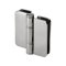 FHC Zephyr 180 Degree Glass-To-Glass Outswing Or Bifold Inswing Hinge for Shower Doors - 3/8" Glass, Polished Stainless Steel (US32) Finished