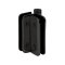 FHC Zephyr 180 Degree Glass-To-Glass Outswing Or Bifold Inswing Hinge for Shower Doors - 3/8" Glass- Rear, Matte Black (BLK) Finished