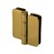 FHC Zephyr 180 Degree Glass-To-Glass Outswing Or Bifold Inswing Hinge for Shower Doors - 3/8" Glass, Satin Brass (US4) Finished