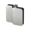 FHC Zephyr 180 Degree Glass-To-Glass Inswing Or Bifold Outswing Hinge for Shower Doors - 3/8" Glass, Satin Stainless Steel (US32D) Finished