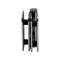 FHC Zephyr 180 Degree Glass-To-Glass Inswing Or Bifold Outswing Hinge for Shower Doors - 3/8" Glass, Satin Stainless Steel (US32D) Finished