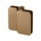 FHC Zephyr 180 Degree Glass-To-Glass Inswing Or Bifold Outswing Hinge for Shower Doors - 3/8" Glass, Satin Brass (US4) Finished