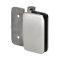 FHC Zephyr Wall Mount Inswing Hinge for Shower Doors - 3/8" Tempered Glass, Polished Stainless Steel (US32) Finished