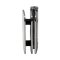 FHC Zephyr Wall Mount Inswing Hinge for Shower Doors - 3/8" Tempered Glass, Polished Stainless Steel (US32) Finished