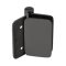 FHC Zephyr Wall Mount Inswing Hinge for Shower Doors - 3/8" Tempered Glass, Matte Black (BLK) Finished