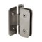 FHC Zephyr Wall Mount Outswing Hinge for Shower Doors - 3/8" Tempered Glass, Satin Stainless Steel (US32D) Finished