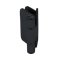 FHC Zephyr Wall Mount Outswing Hinge for Shower Doors - 3/8" Tempered Glass, Matte Black (BLK) Finished