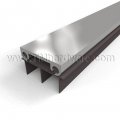 NGP 12T Door Shoe Sweep, Aluminum Track with .6875" Thermoplastic Triple Fin Seals
