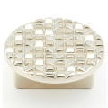 Mosaic Large Round Cabinet Knob - Satin Nickel