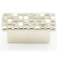 Mosaic Rectangular Cabinet Knob - Satin Nickel