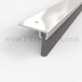 Barzen #SBM10 Door Sweep, 90° Aluminum Retainer .31" H, Nylon Brush .66", - QuickShip