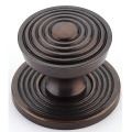 Sonata Knob with Backplate - Dark Antique Bronze